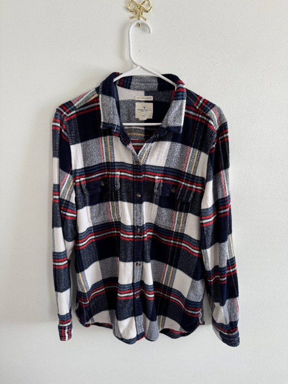 American Eagle Ahh-mazingly Soft Plaid Flannel Button Down XXL